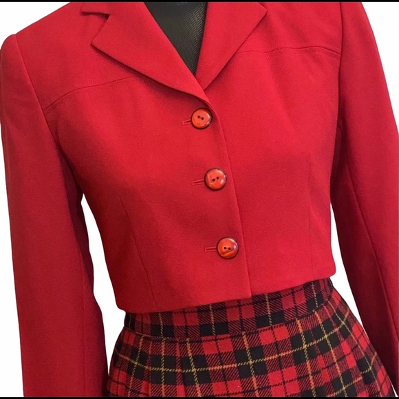 Vintage Cropped Jacket and Wool Skirt Petite Small - Picture 2 of 8